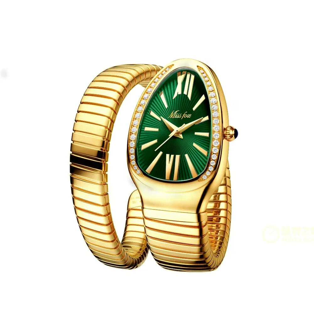 Classic Snake Shape Watch For Women