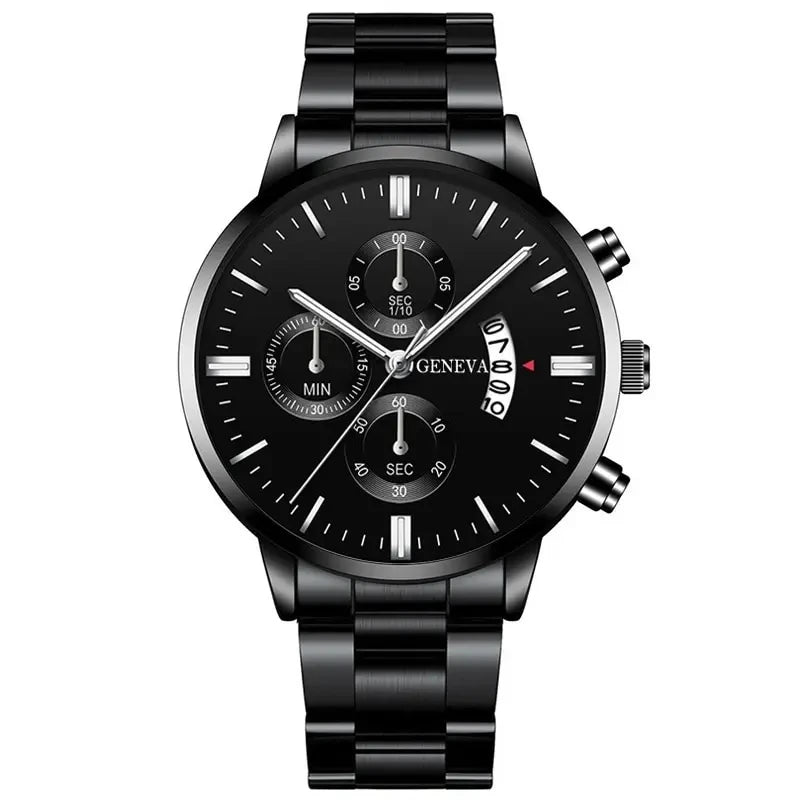 Fashion Mens Watches Luxury Black