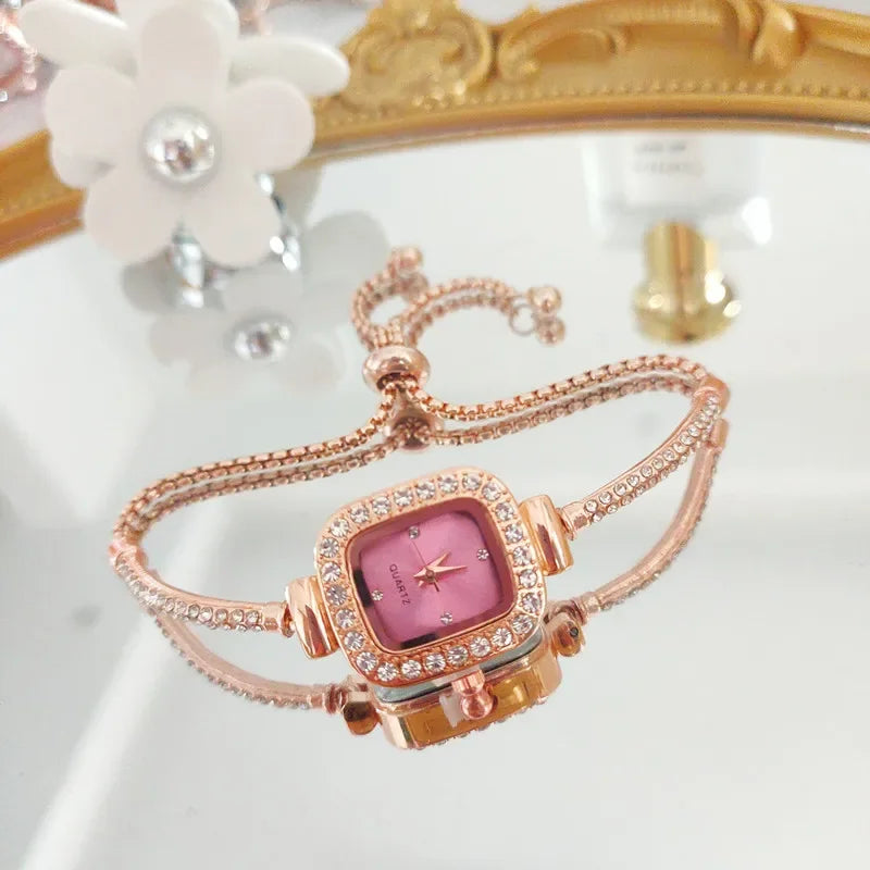 Elegant Quartz Wristwatches Luxury Bracelet Women's