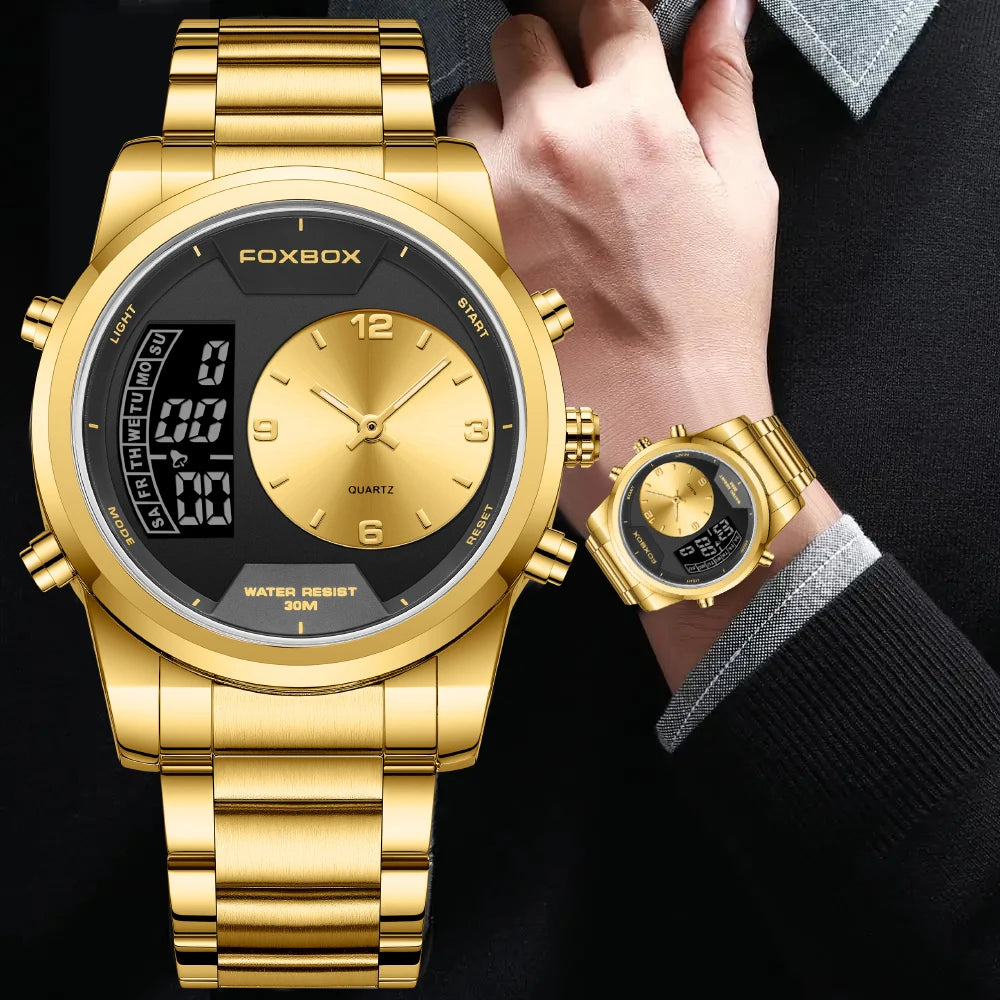 New Fashion Gold Watch For Men