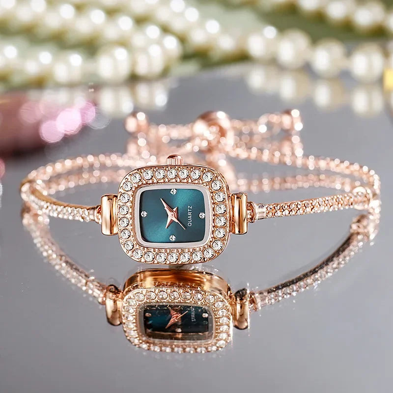 Elegant Quartz Wristwatches Luxury Bracelet Women's