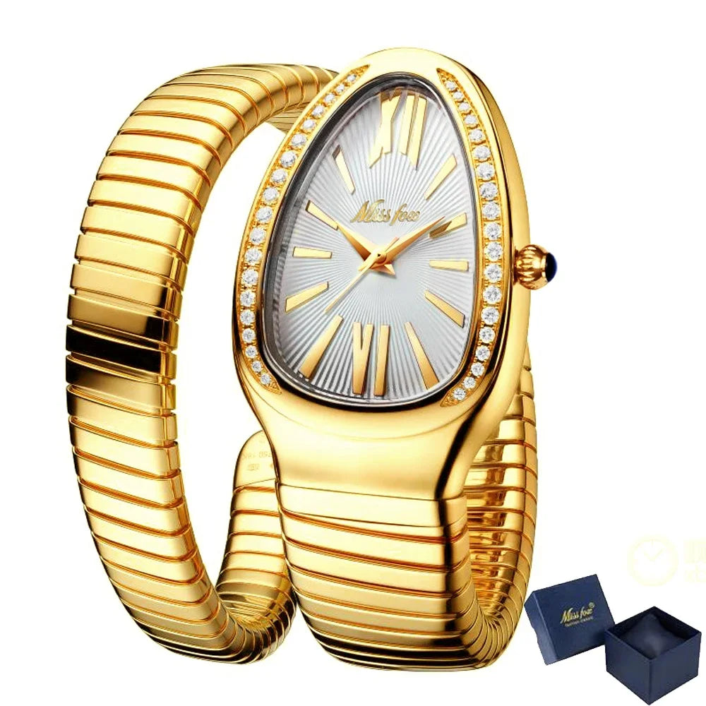 Classic Snake Shape Watch For Women