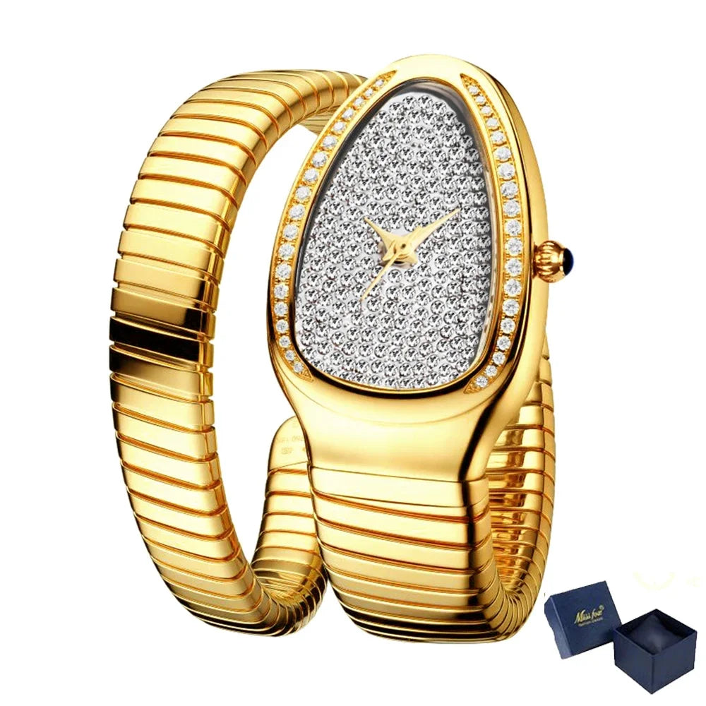 Classic Snake Shape Watch For Women